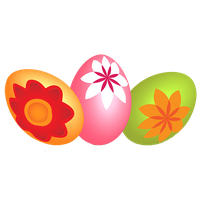 Premium PSD  Easter egg bunch of colorful eggs on transparent background  png clipart