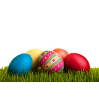 Happy Easter day eggs in nest 14466554 PNG