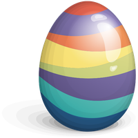 Beautiful Easter Eggs PNG Image