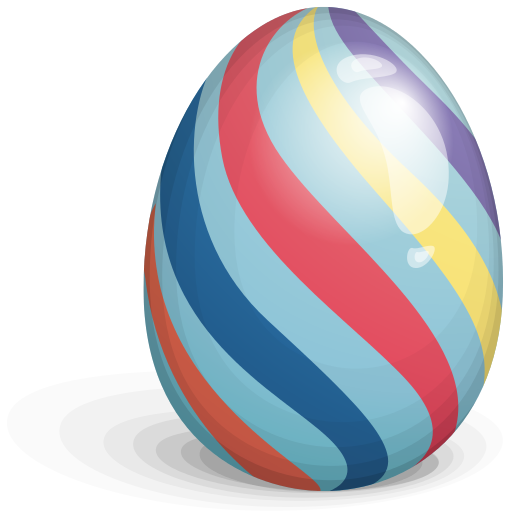 Easter Eggs Stripes PNG Image