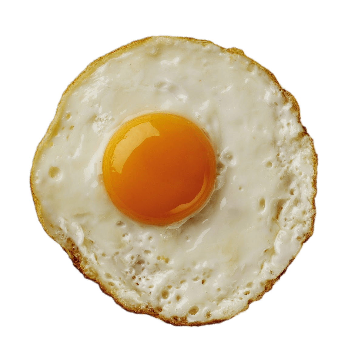 Fried Egg Half Free Clipart HD PNG Image
