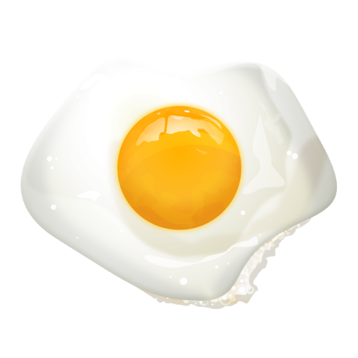 Fried egg PNG transparent image download, size: 485x369px