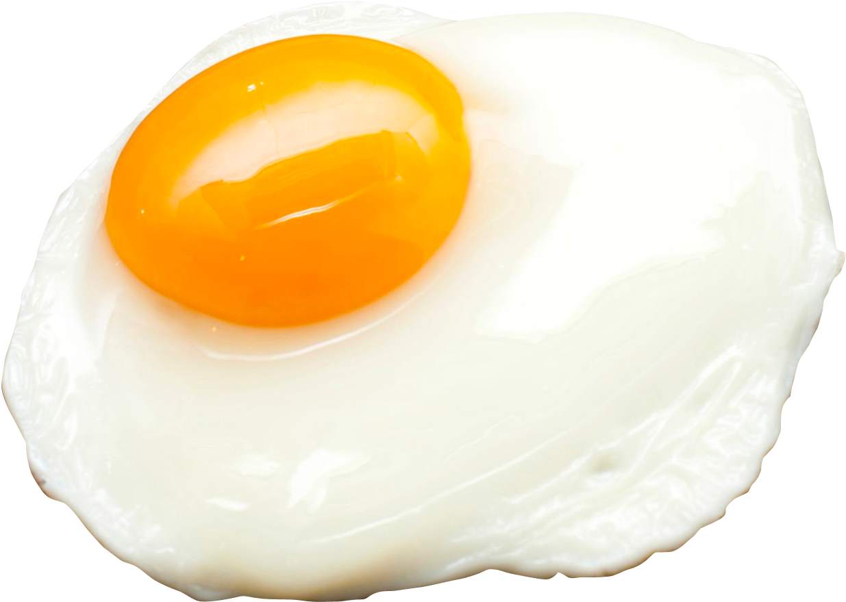 Fried Egg Half Free Clipart HQ PNG Image