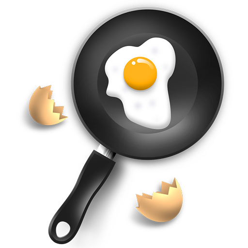 Fried Egg On Pan Isolated PNG Images