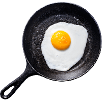 Download Fried Egg Half Free Transparent Image HQ HQ PNG Image