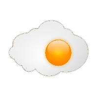 Download Fried Egg Half Free Transparent Image HQ HQ PNG Image