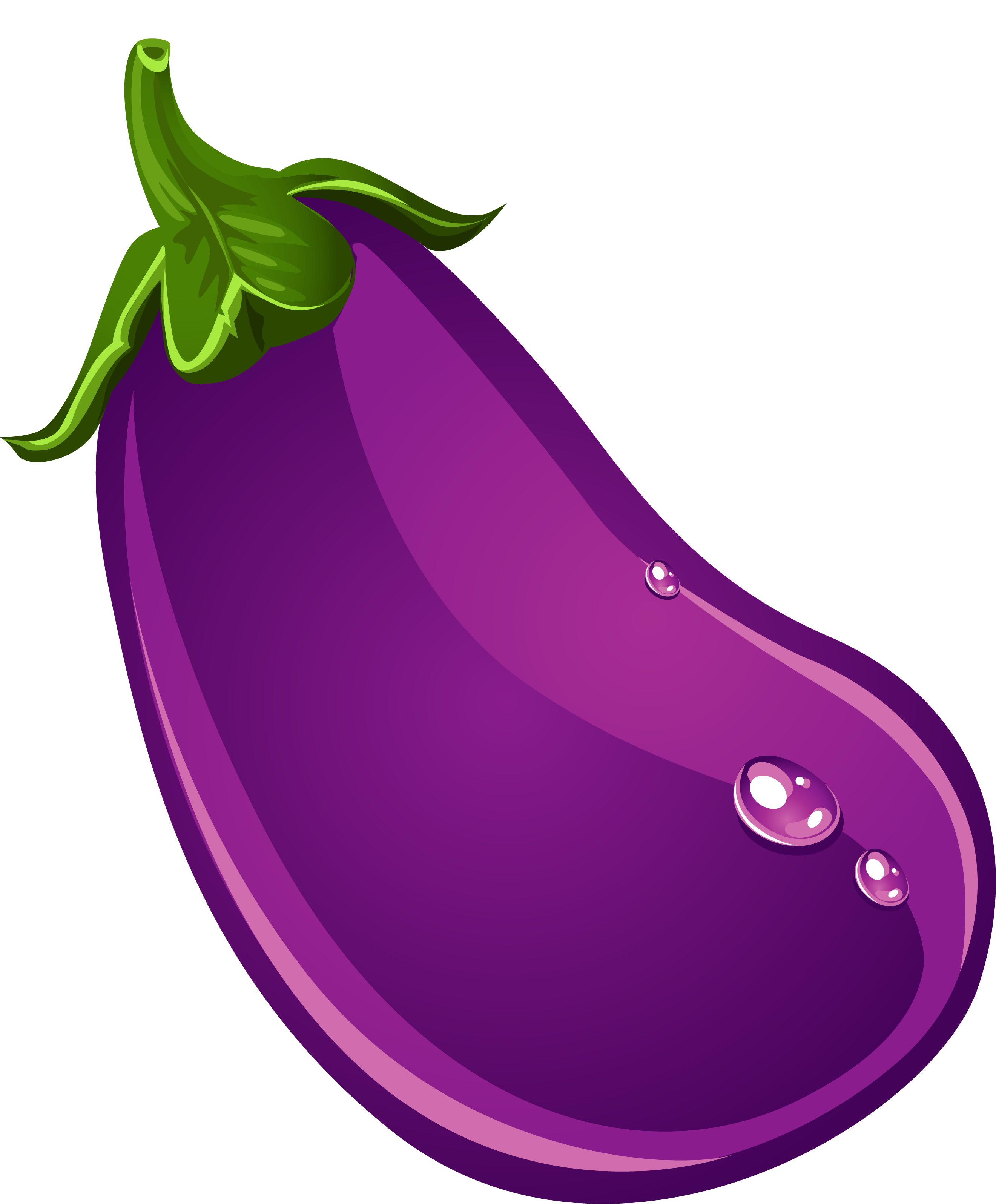 Purple Vector Eggplant Free Clipart HD PNG Image