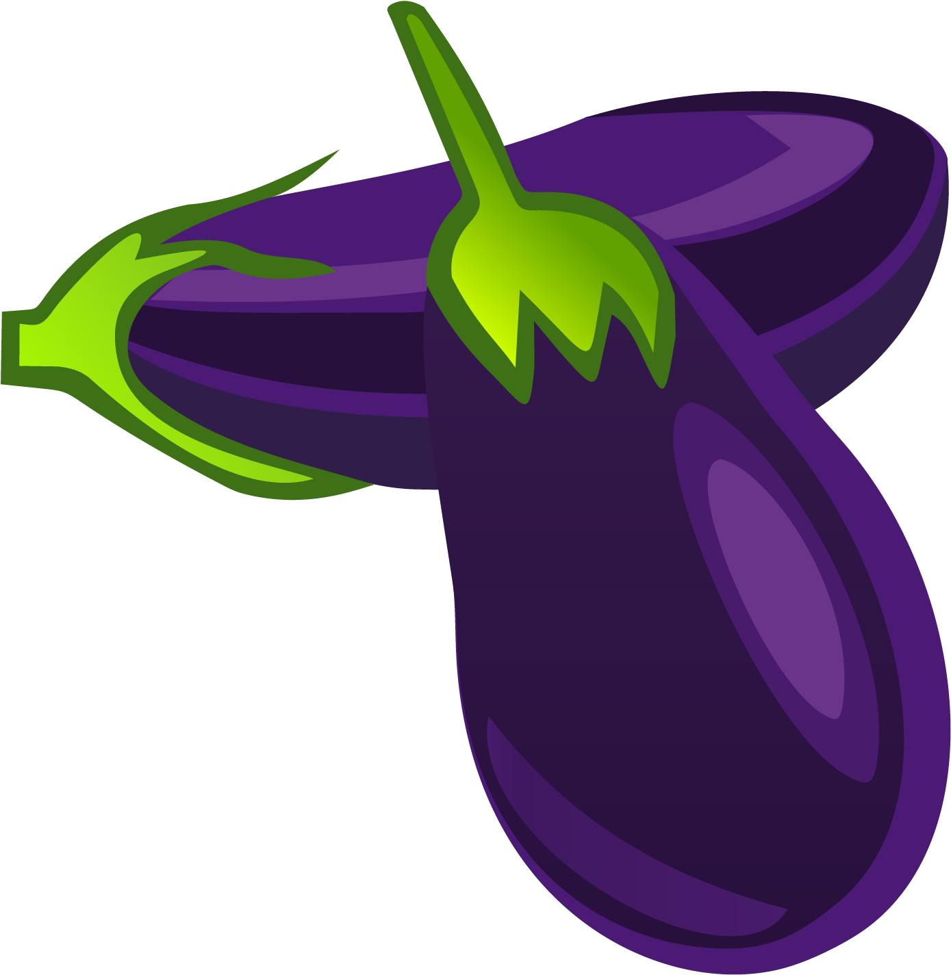 Vector Eggplant PNG Free Photo PNG Image