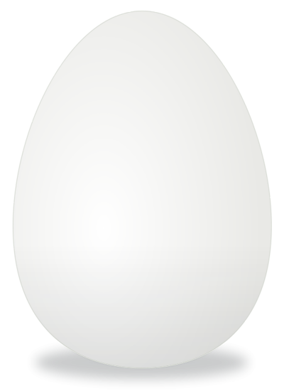 White egg Transparent PNG Image