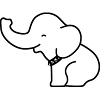 White Elephant Image PNG