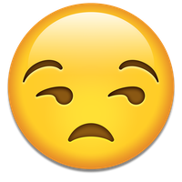Unamused Face Emoji Png PNG Image