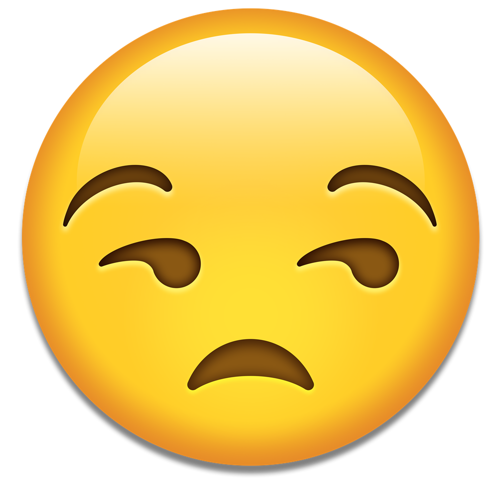 Download Unamused Face  Emoji  Png HQ PNG Image FreePNGImg