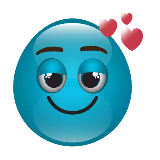 Blue Photos Emoji Download HD PNG Image