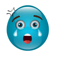 Download Blue Cute Emoji Download HD HQ PNG Image | FreePNGImg