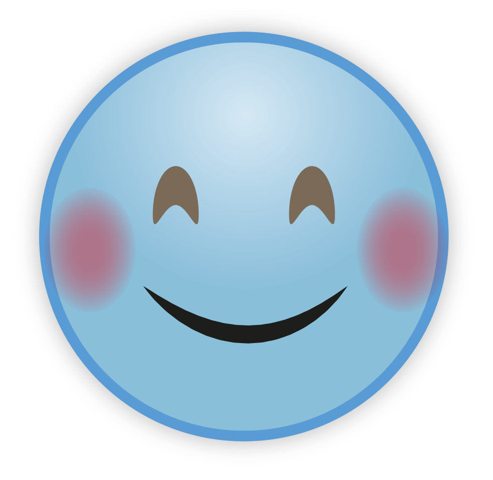 Blue Cute Sky Emoji Download HQ PNG Image