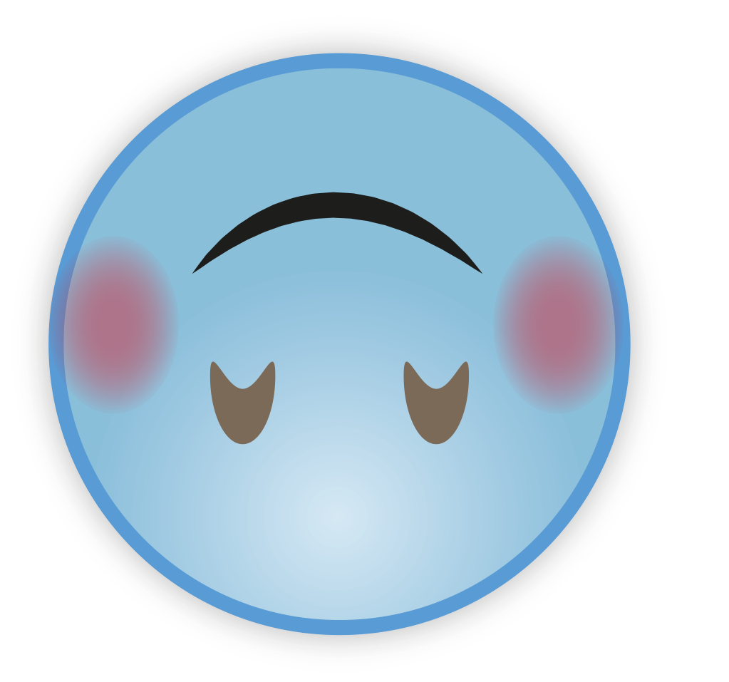 Blue Cute Pic Sky Emoji PNG Image