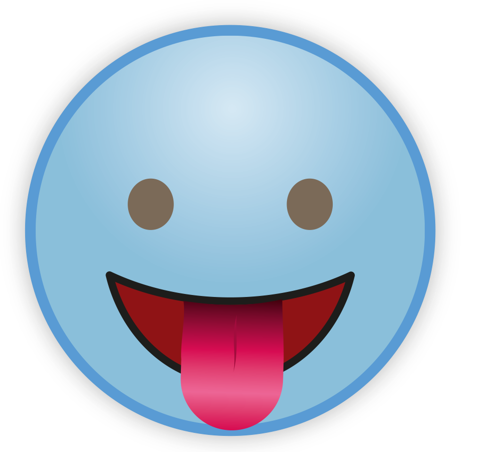 Blue Cute Sky Emoji Free Clipart HQ PNG Image