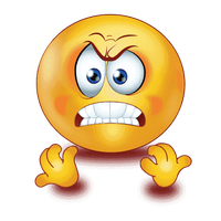 Gradient Angry Emoji Free Photo Transparent PNG Image