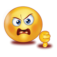 Gradient Angry Emoji Free Photo Transparent PNG Image