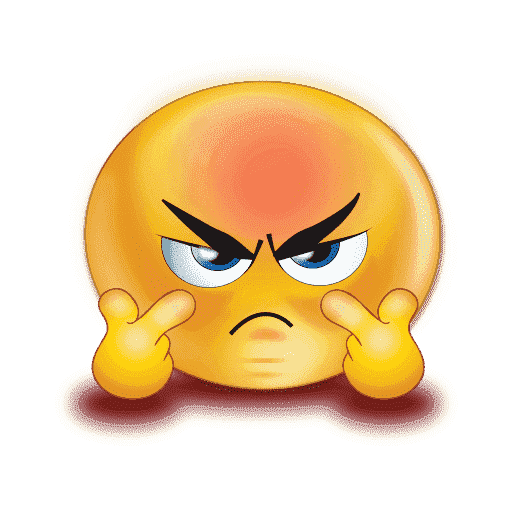 Gradient Angry Emoji Free Download Image PNG Image