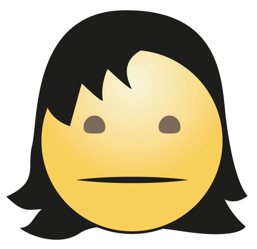 Hair Girl Emoji Download HD PNG Image