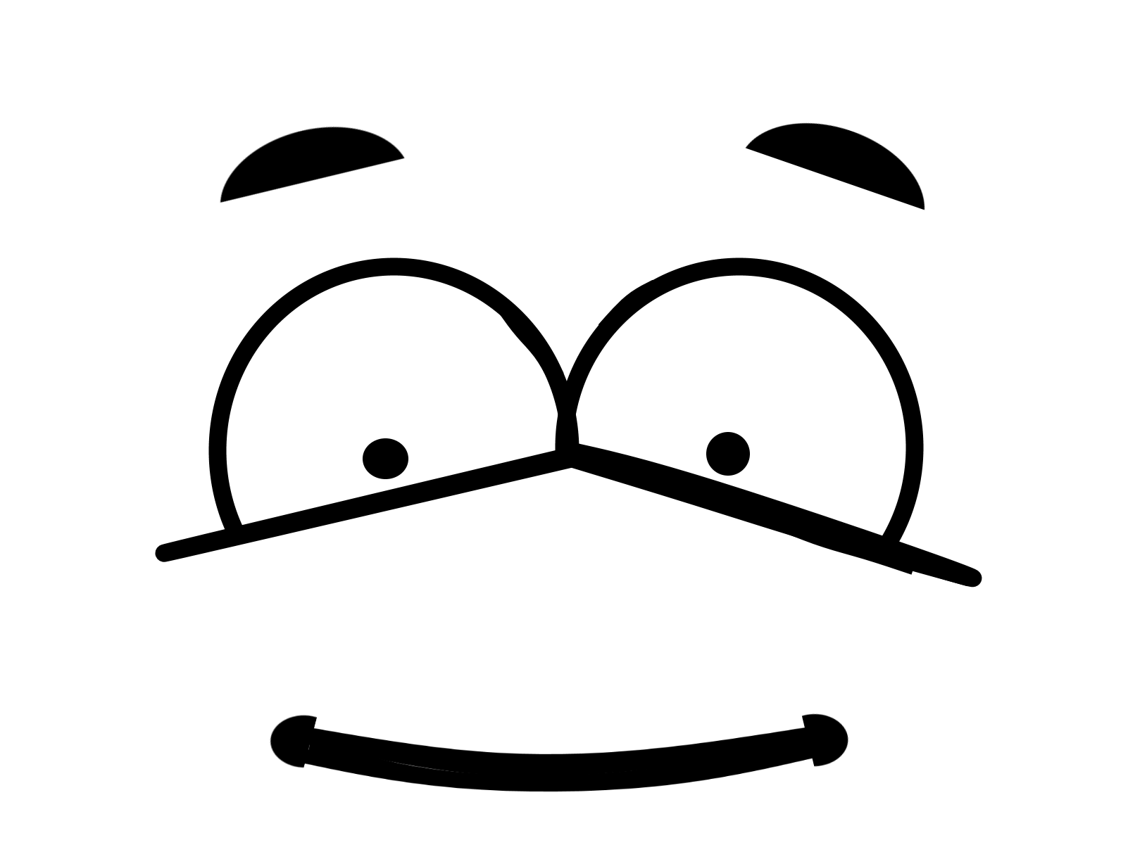 Emoji Art Outline Face Free Download Image PNG Image