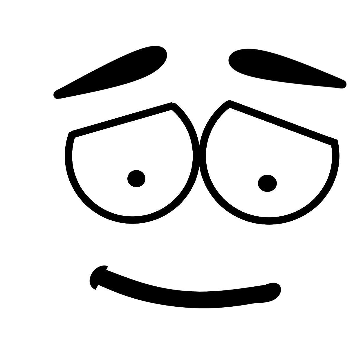 Emoji Art Outline Face HQ Image Free Transparent HQ PNG Download 