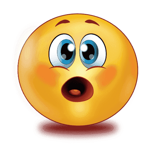 Shocked Emoji Free Clipart HD PNG Image