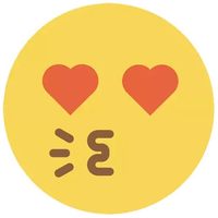 Flat Circle Vector Pic Emoji PNG