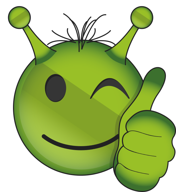Alien Emoji Face Free Clipart HD PNG Image