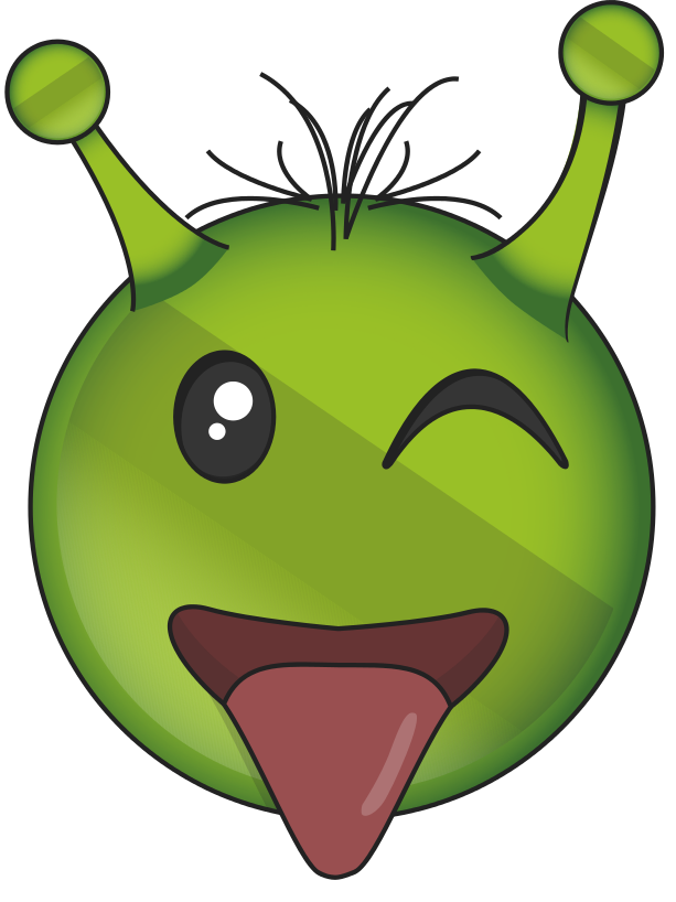 Alien Emoji Face Free Clipart HQ PNG Image