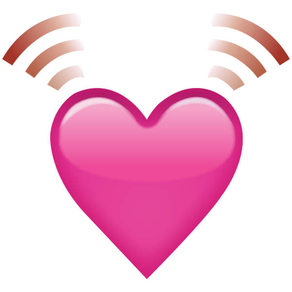 Pink Heart Picture Emoji Free Clipart HQ PNG Image