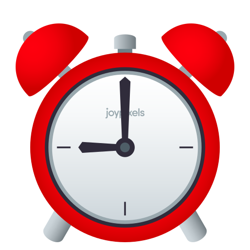 Alarm Emoji Free Clipart HQ Transparent PNG Image