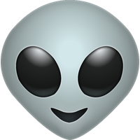 Alien Extraterrestrial Life Sticker Emoji PNG File HD