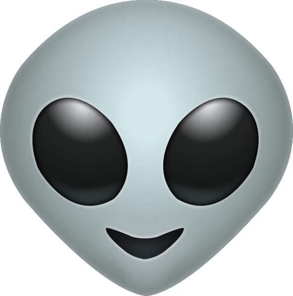 Alien Extraterrestrial Life Sticker Emoji PNG File HD PNG Image