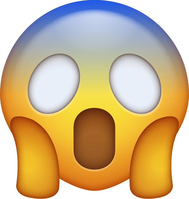 Screaming Emoji Scared Emoji Fearful Face Emoji OMG Svg / 