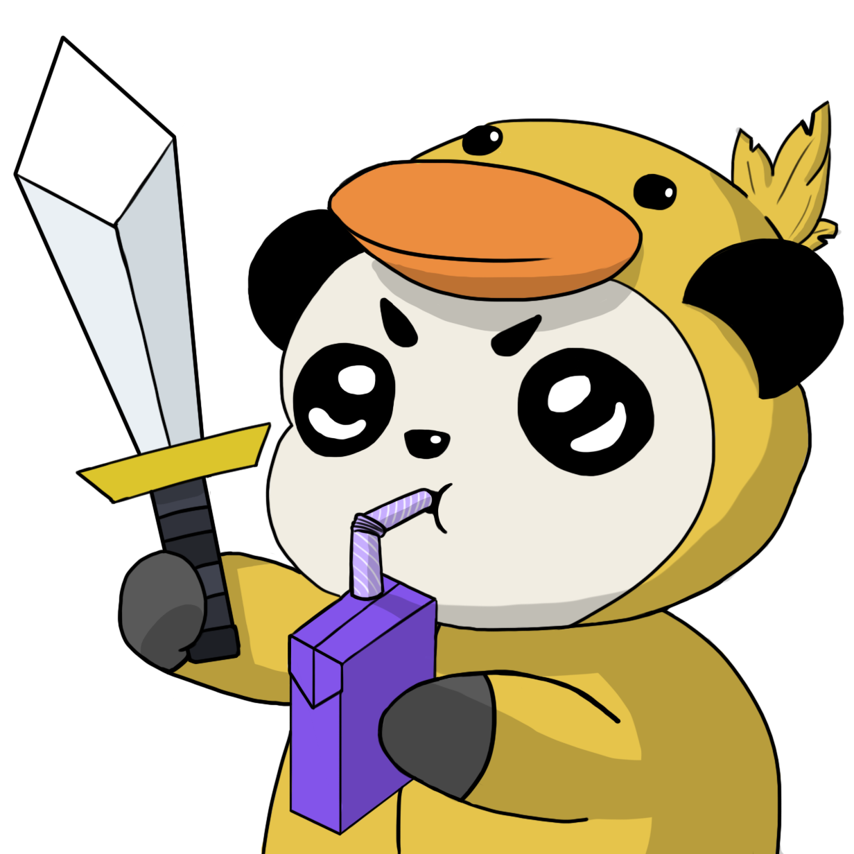 Giant Emoji Panda Red Discord Free HQ Image PNG Image