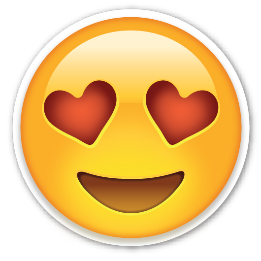 Emoticon Eyes Love Smiley Hearts Emoji PNG Image