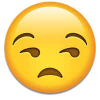 Emoticon Face Unamused Emoji PNG Free Photo
