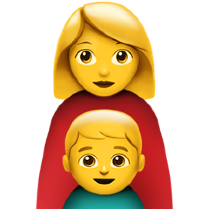 Parent Family Yellow Face Single Emoji PNG Image