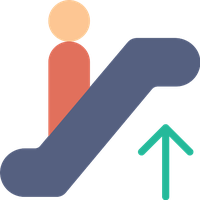Vector Escalator HD Image Free
