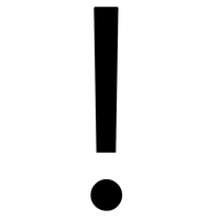 Exclamation mark Transparent PNG Image