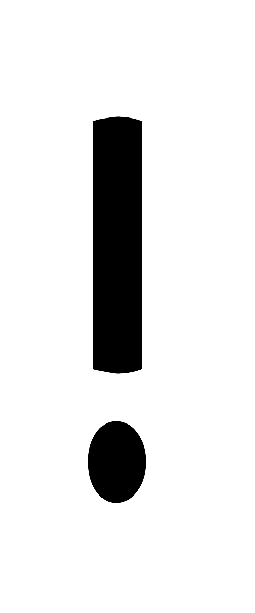 Exclamation mark Transparent PNG Image
