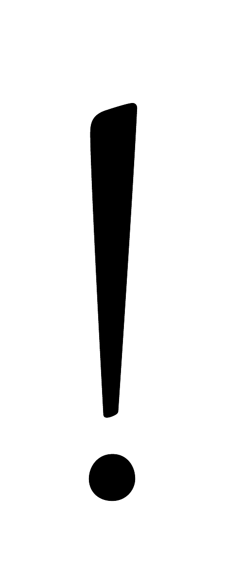 Exclamation mark Transparent PNG Image