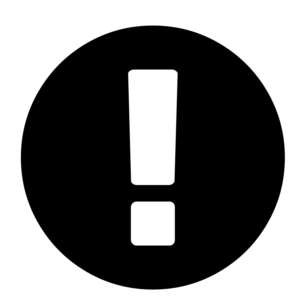 Exclamation mark Transparent PNG Image