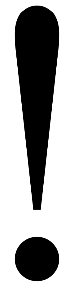 Exclamation mark Transparent PNG Image