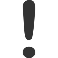 Exclamation mark Transparent PNG Image
