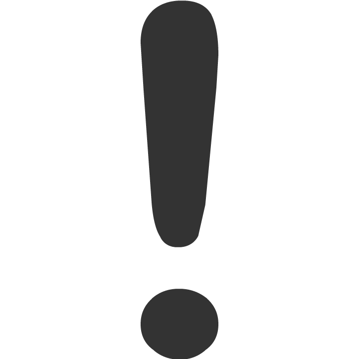 Exclamation mark Transparent PNG Image