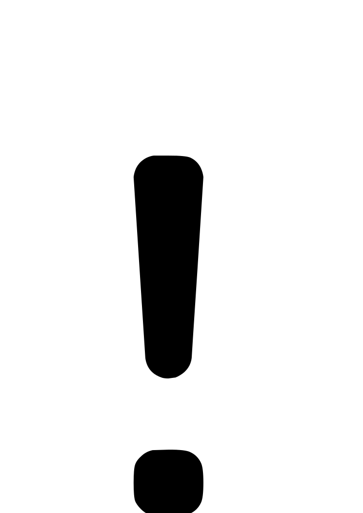 Exclamation mark Transparent PNG Image