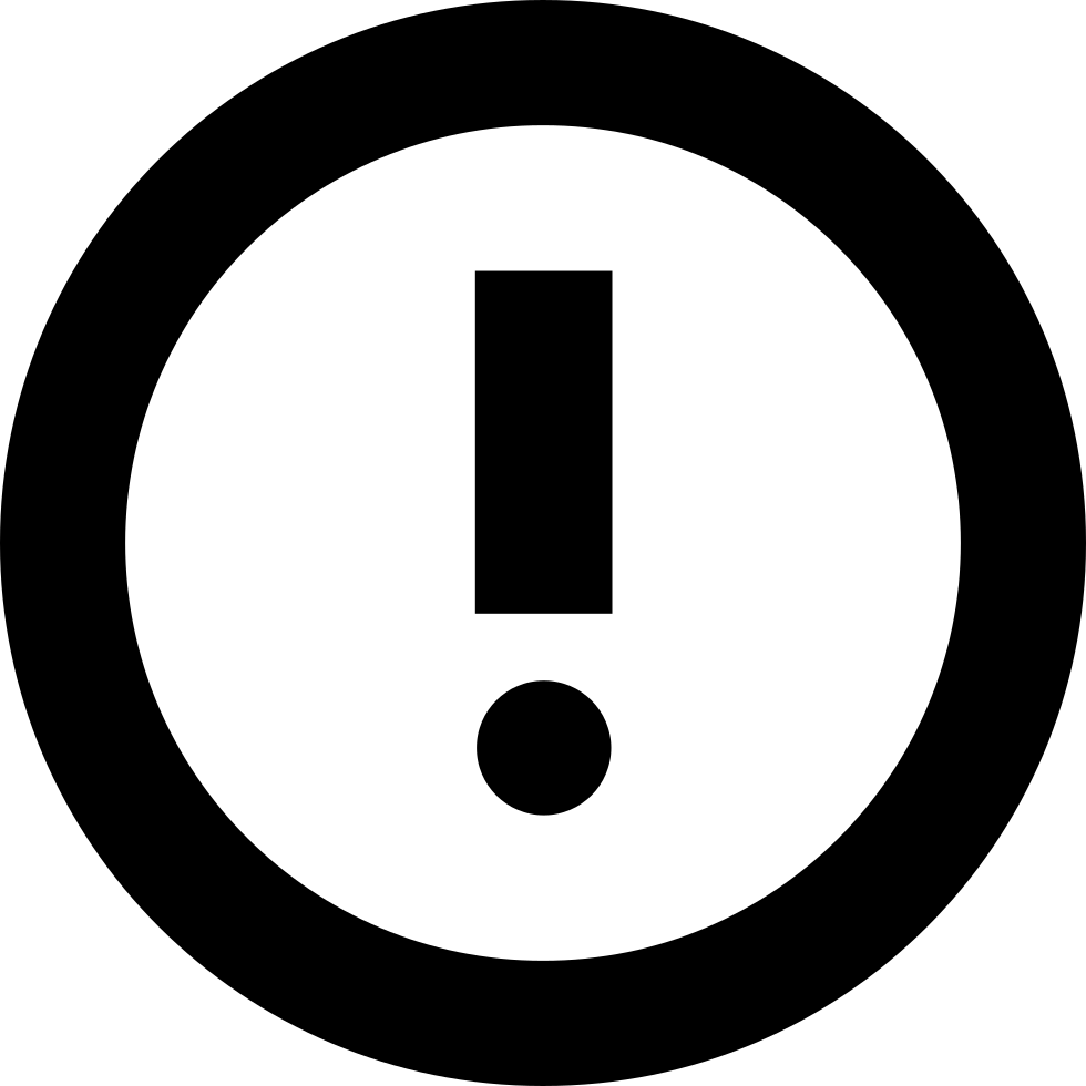 Exclamation mark Transparent PNG Image